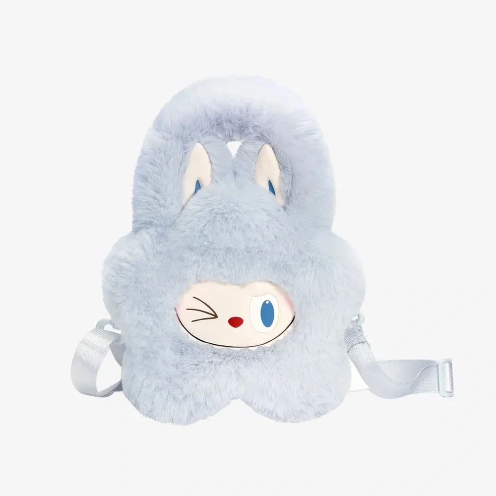 Pop Mart The Monsters Labubu Classic Series Plush Flower Crossbody Bag Purse